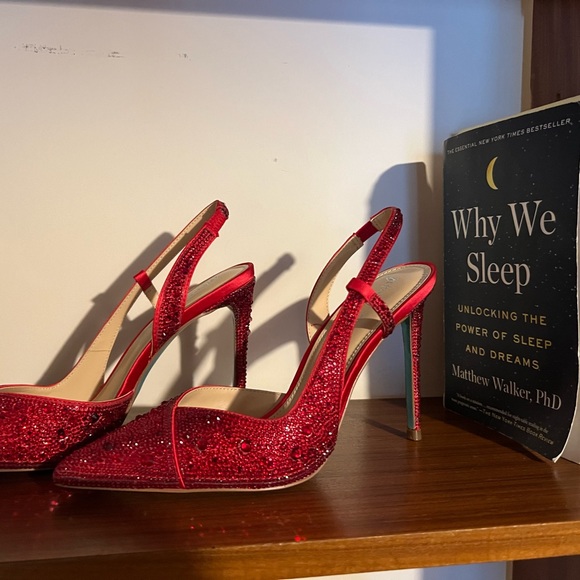 Betsey Johnson Red Rhinestone Shoe - Picture 2 of 4